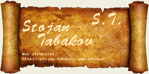 Stojan Tabakov vizit kartica